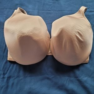 Cacique 44H Beige Full Coverage Mesh Back Bra
